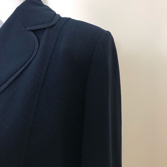 Vintage 90s Petite Sophisticate 2 Piece Skirt Suit Navy Blue Mixed Sizes 12P - Picture 9 of 13